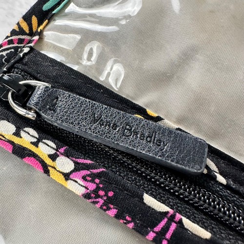 Vera Bradley Black Floral Hanging Accessory Toiletries Organizer Travel Bag - Picture 4 of 10