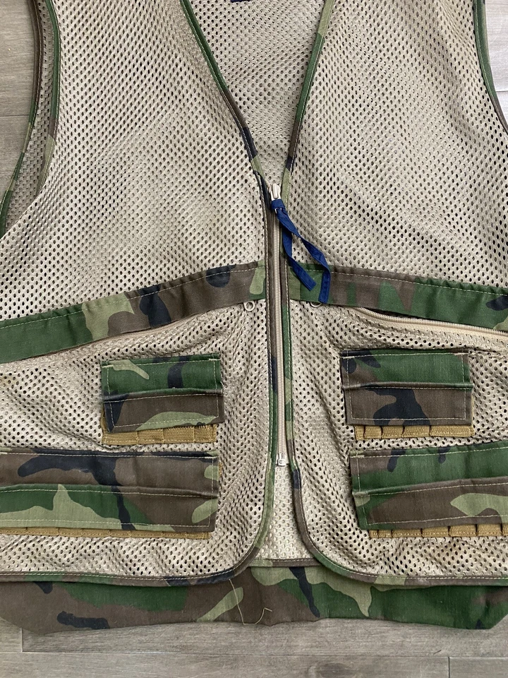 Columbia Sportswear Camuflaje Oliva Pesca Utilitario Chaleco Para Hombre Talla L Pesca De Colección Foto 4 de 4