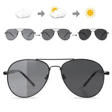 Men's Photochromic Polarized Sunglasses Transition Lens Driving Glasses Eyewear