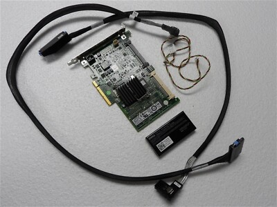 DELL POWEREDGE T410 SERVER PERC 6I PCI SAS SATA RAID KIT WITH BATTERY & CABLES