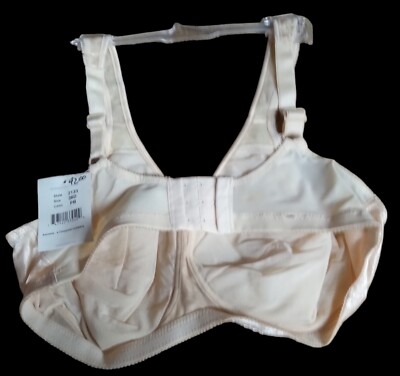 Amoena Bra Pearl Beige Style 2133 Size 38D New Lingerie Store w/ Tags Hanger