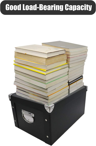 GUOZI Collapsible Storage Box, Decorative Memory Box with Lid & Metal Reinforced - Picture 5 of 12