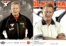 HANS ZACH  Autogramm AK Autogrammkarte Eishockey K&ouml;lner Haie KEC