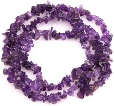 RH 34"Jewelry Making Beads 7mm-8mm Rock Crystal Quartz Chips Beads Amethyst 