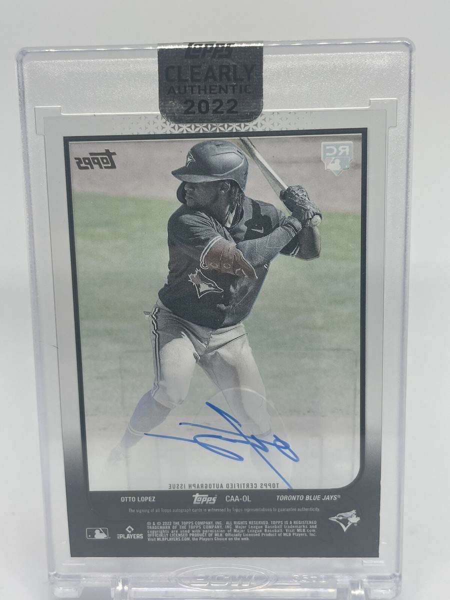 2022 TOPPS CLEARLY AUTHENTIC OTTO LOPEZ ENCASED AUTO RC TORONTO 