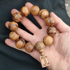 Vietnam Agarwood Hand String Wooden Bracelet Men Buddha Bead Gift Elastic Line