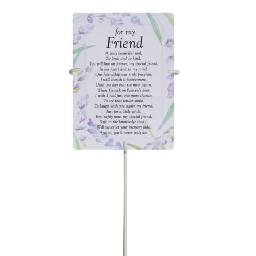 Tarjeta conmemorativa Friend impermeable Graveside y soporte para tarjetas resistente a la intemperie de 30 cm - Imagen 1 de 4