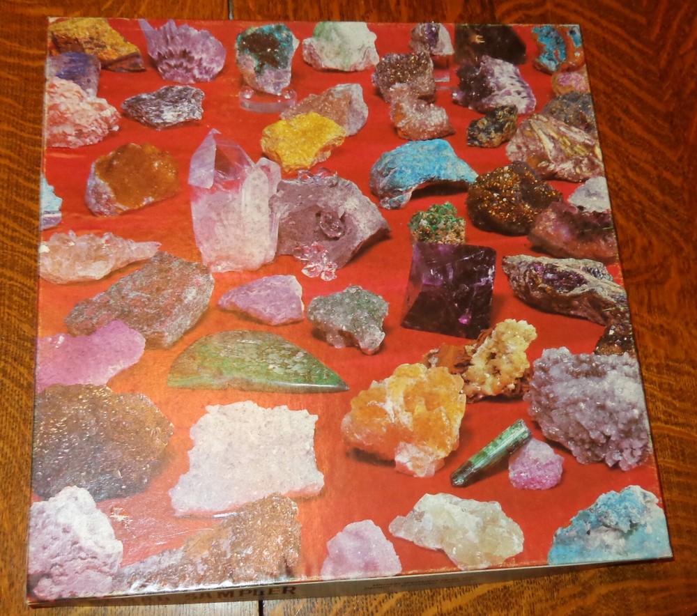 Vintage 1979 Mineral Rock Sampler Collector Jigsaw Puzzle 500 PC Eaton 20-1/2