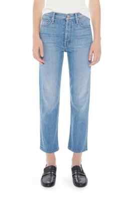 NWOT MOTHER The Tomcat World At My Feet Crop Straight Leg Jeans Women's Size 29