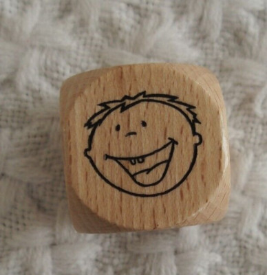 HABA replacement wooden dice die or Use to Make Own Game Face Head Body