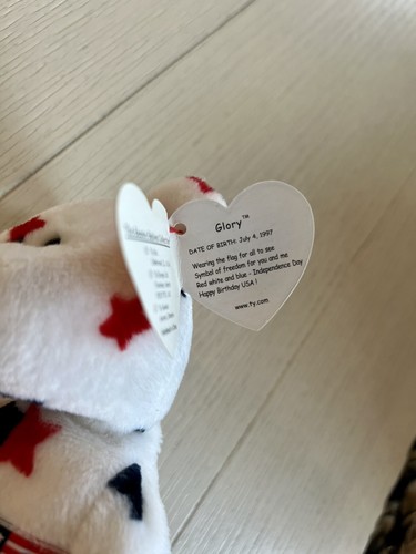 Ty Beanie Babies "Glory the Bear" retirado - muchos errores en la etiqueta, excelente estado - Imagen 4 de 4