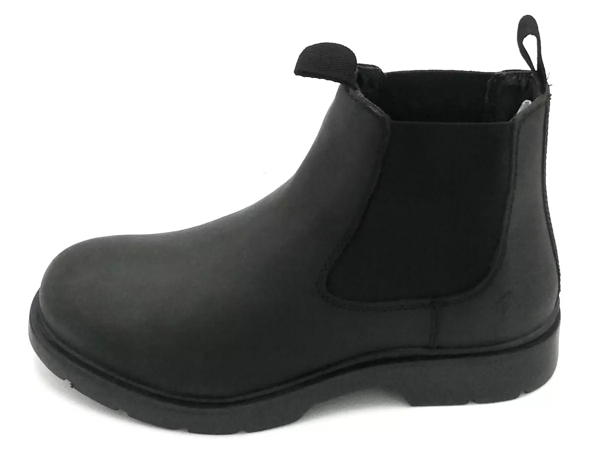 Lumberjack 001 Ankle Boot Elastic Nubuck Black Rubber Sole 3 4 eBay