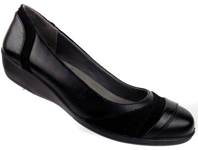 Life Stride Velocity Womens Slip On Shoes Size Black Memory Foam  Comfort