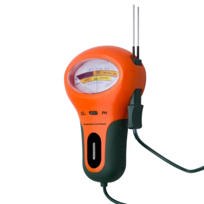 Monzana® Elektronischer Wassertester Wasser Pool Messgerät Chlor pH Wert Test