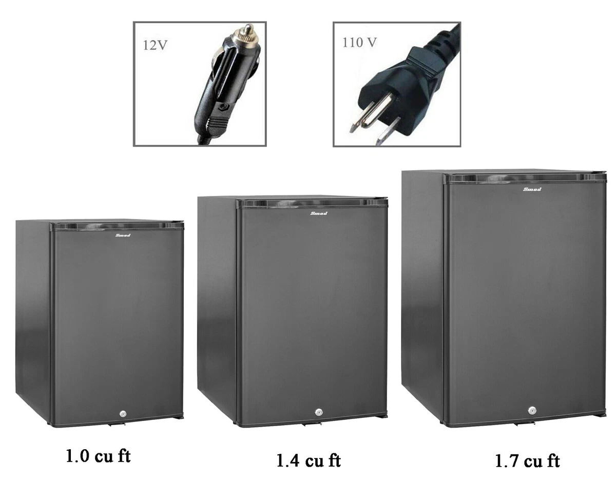 SMAD 1.4 cu.ft Quiet mini Fridge Absorption Cooling 12 volt RV