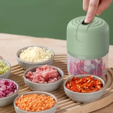Electric Mini Garlic Chopper - Meat Grinder, Nut, Vegetable, Fruit Food Crusher