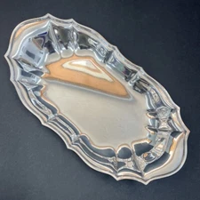 Oneida International Silver Company 6319 Horderve Tray Silver Plate 12” X 6”