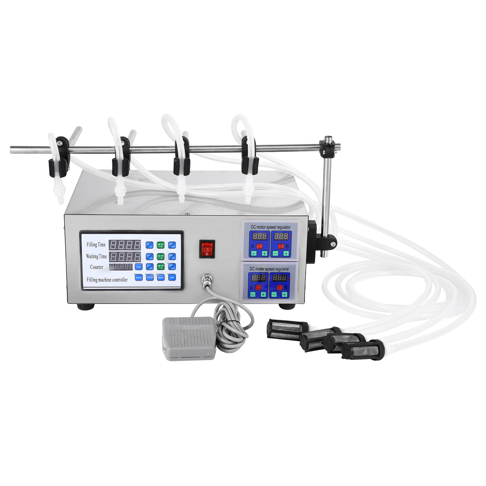 4 Heads Automatic Digital Control Bottle Filler Liquid Filling Machine 5-2800ml