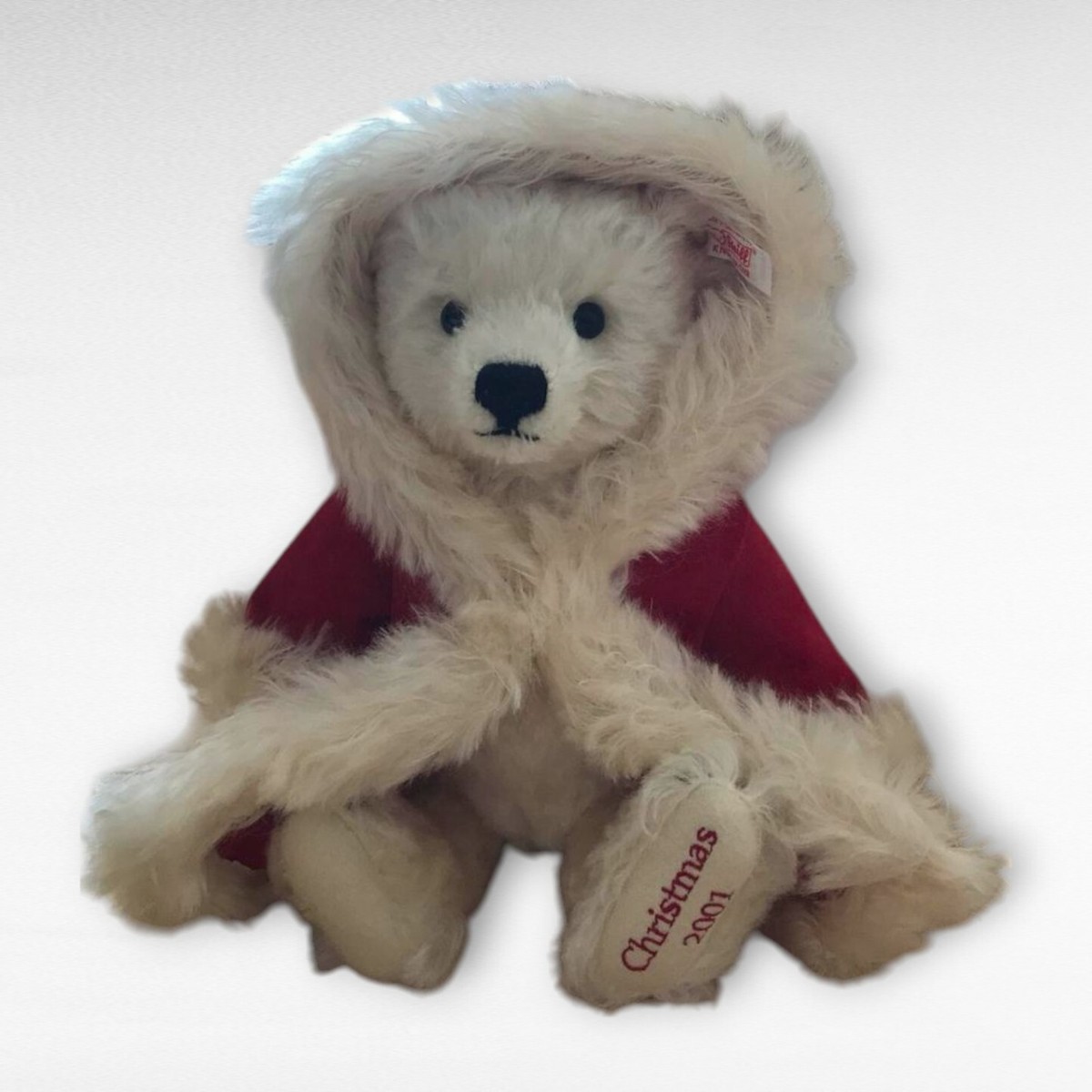 シュタイフ テディベア Steiff Little Santa 2001 Steiff 2001 Asia Limited Teddy Bear Santa Christmas Plush w