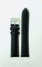 Bracelet De Montre Nautica En Cuir Marron - Largeur 20 Mm - Boucle Acier 20 Mm - Neuf (sans étiquette)