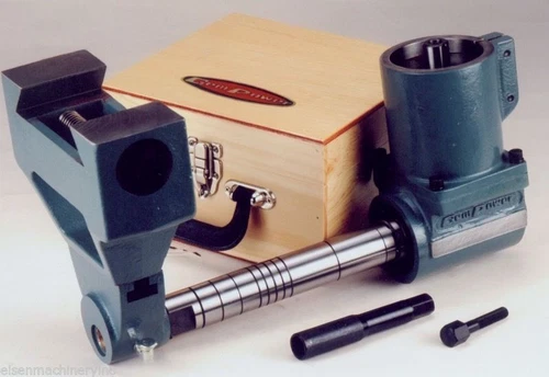 Horizontal Milling Attachment R8 w/ Support (50° dovetail) & Arbor