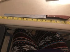 VTG Regent Sherwood Stainless Flat Bread Slicing Knife Wood Handle 9" Japan