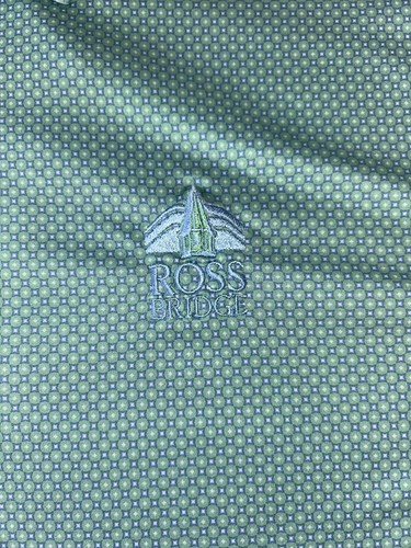 Peter Millar Polo Sz L Large Men’s Summer Comfort Ross Bridge Golf Shirt Green - Picture 4 of 10