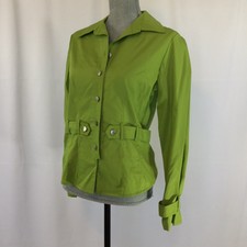 Alli Y Women's Jacket Coat Small Wintergreen Lightweight Button Front Nwt