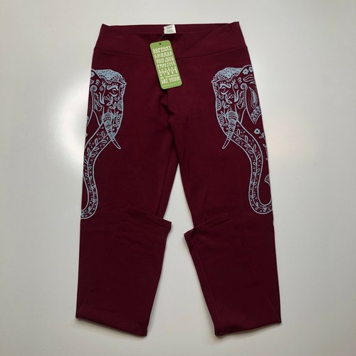 Maroon New Blue Elephant Floral Organic 