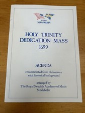 Holy Trinity Dedication Mass 1699 Stockholm Sweden Agenda Historical Bac...