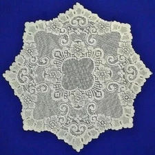 Heritage Lace Doily Ivory Cleremont 19" Diningroom Livingroom Bedroom