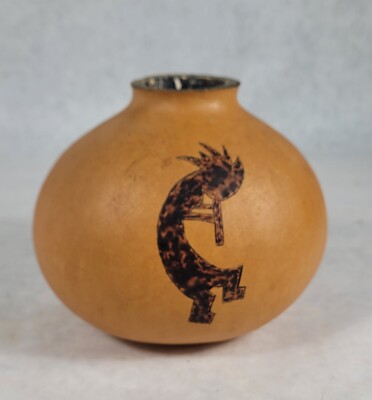Vintage Native American Aztec Gourd Estate No History 