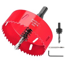 4 Inch Hole Saw with Arbor Bi-Metal M42 High-Speed Steel for Softwood Plywood