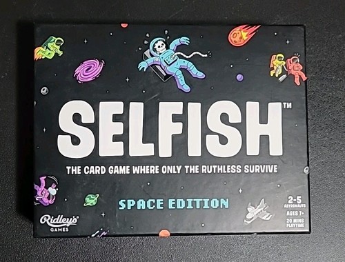 Selfish Space Edition Card Game Ridley’s Games 7494 - Complete