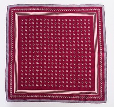 Christian Dior Vintage Handkerchief Monogram Logo Silk Scarf 18.5'' x 18.5''