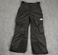 The North Face Dryvent Ski Snow Pants Youth Large 14-16 Black Insulated EUC 