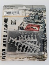 GHQ WW2 MICRO ARMOUR US-85 Artillery Crews - Standard Uniforms 1:285 New NIP NOS