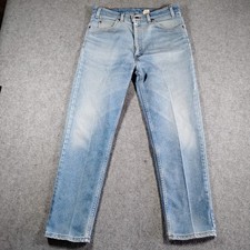 Vintage Levis 614 Jeans Mens 32x28 Light Wash Flex Made in USA Denim
