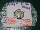 1944 P Mercury 90% Silver {WWII} Dime -[PHILADELPHIA MINT] (82 YEARS OLD)