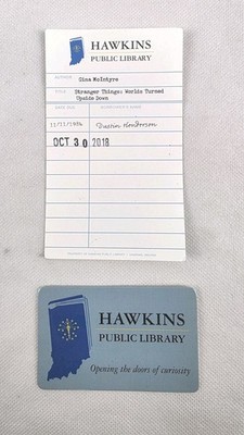NYCC 2018 Hawkins Public Library Cards Stranger Things Promo Comic Con