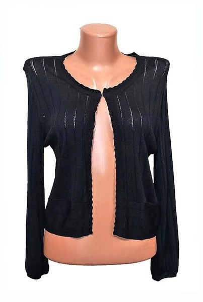 Women Laura Ashley Sweater Black Viscose 40
