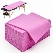 20 PCS Massage Table Sheets Pink - 31'' x 70'' Disposable Bed Covers for