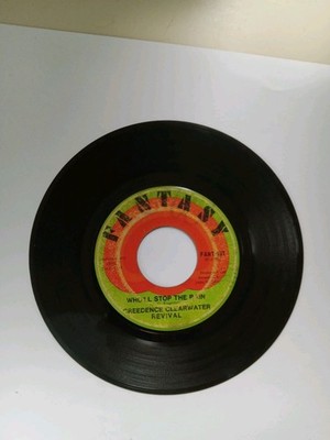CREEDENCE CLEARWATER REVIVAL Who'll Stop The Rain / Travelin' Band 45 Record CCR