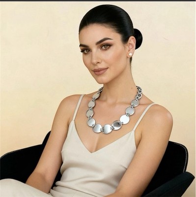 Joïa By Esika | Double Silver Plated Necklace | Elegant Layered Design | NWB