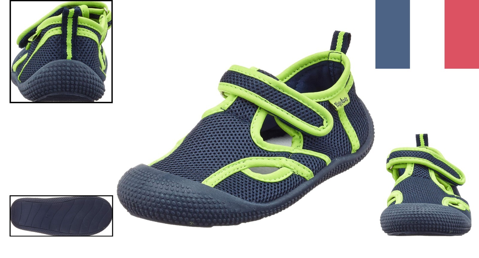 Chaussures de plage antidérapantes Playshoes avec semelle en caoutchouc