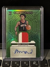 2023-24 Amen Thompson Obsidian  Green Flood /20 RPA🔥True RC Rookie 🔥SSP Nasty