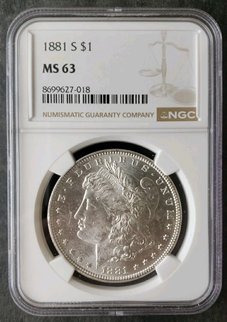 MS 63 Graded 1881 Year Morgan US Dollars (1878-1921) for sale | eBay