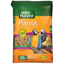 Premium Parrot Food Blend with Seeds, Grains and Vegetables, 8 lb Bulk Bird Diet