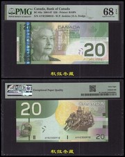 Canada 20 Dollars 2004, Paper, AYR Prefix, IBNS Winner Note, PMG68