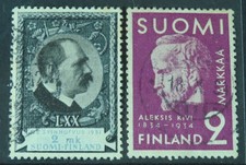 Finland 1931, 1934 2m SG 292, 302 Used cat £8